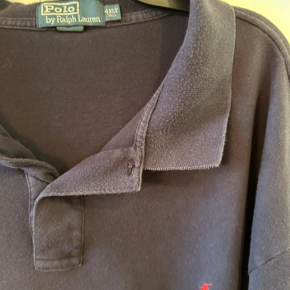 Polo Ralph Lauren navy‎ blue polo shirt 4XLT